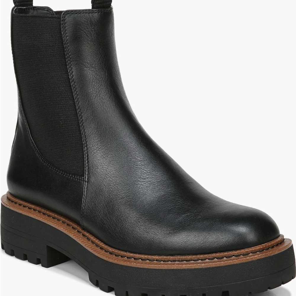 Sam Edelman Laguna Black Leather Ankle Boots